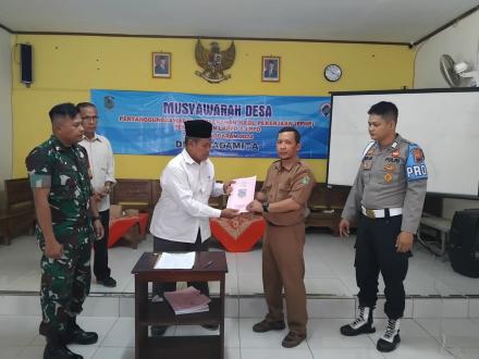 DI AKHIR TAHUN ANGGARAN, PEMDES BADAMITA LAKSANAKAN MUSDES PPHP